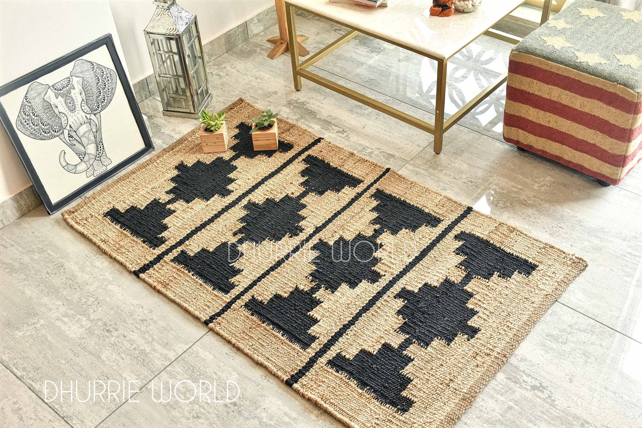 3 x buy 5 Jute Handwoven Kilim Runner Dhurrie Rug, 90 x 150 cm Handmade, Kelim, Dhurry, Indian, Turkish, Oriental, Traditional, Custom, Fabric